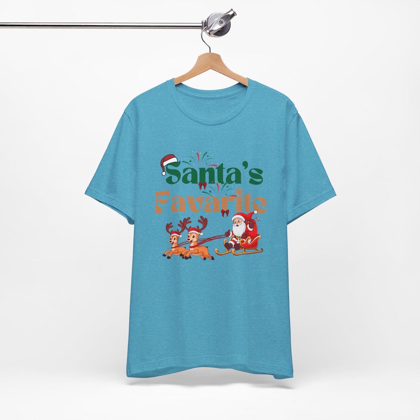 Santa's Favarite Christmas Unisex Tee, Christmas Shirt, Christmas Outfit, Merry Christmas T-shirt, Merry Christmas 2024 T-shirt, Christmas Gift, Family Holiday Outfit.