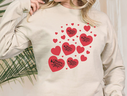 Happy valentines day Unisex Heavy Blend™ Crewneck Sweatshirt