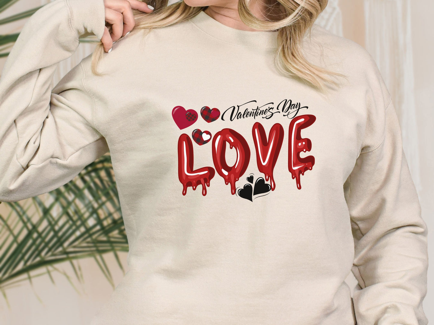 Happy valentines day Unisex Heavy Blend™ Crewneck Sweatshirt