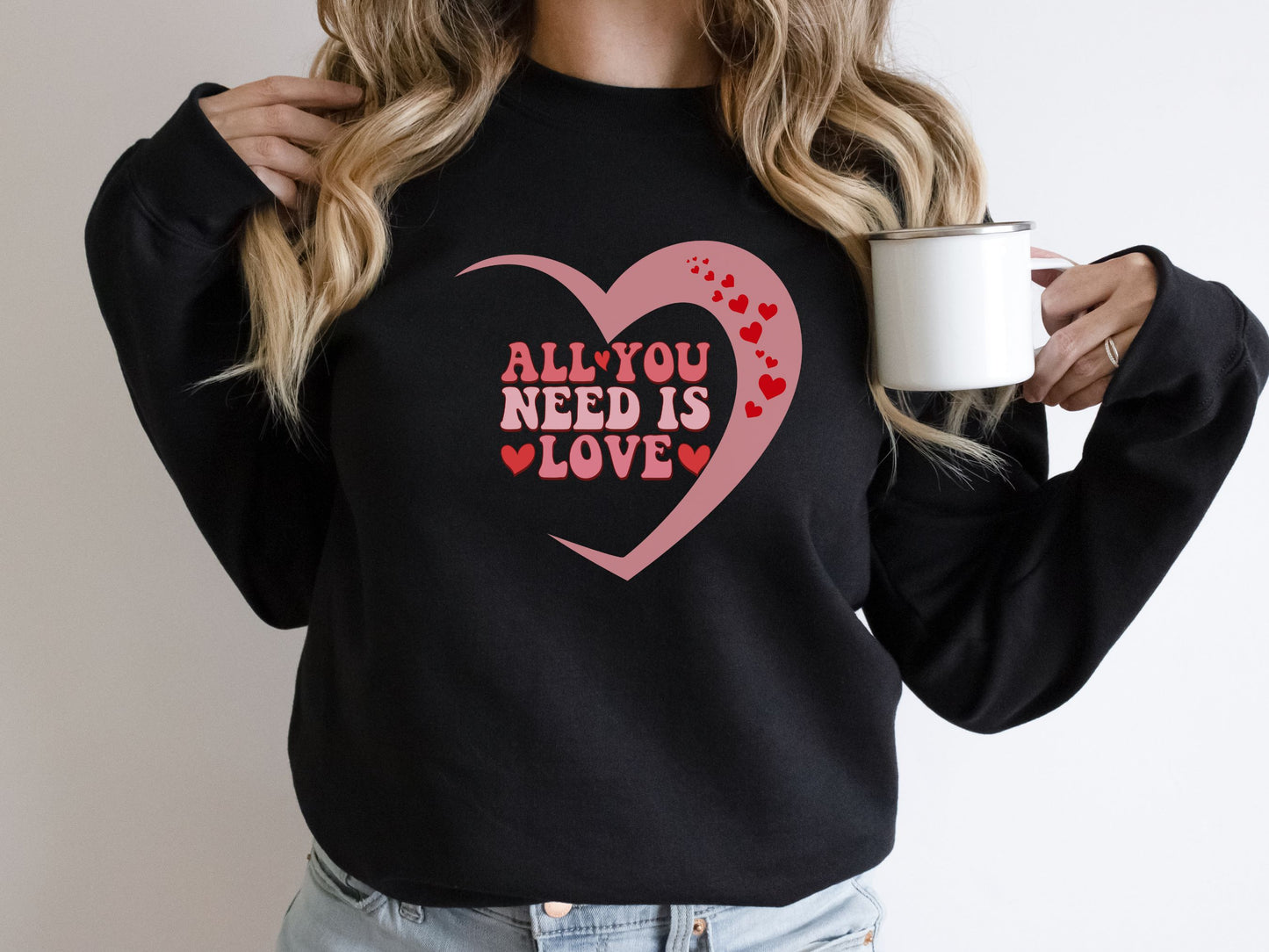 Happy valentines day Unisex Heavy Blend™ Crewneck Sweatshirt