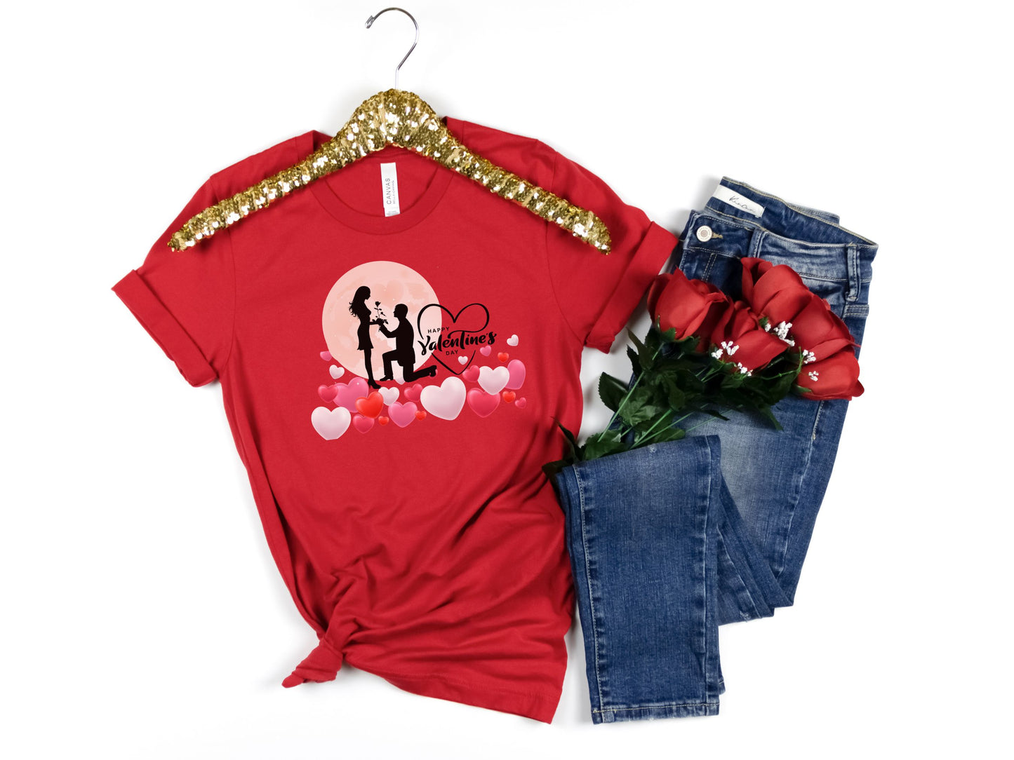 Happy valentines day Unisex Jersey Short Sleeve Tee