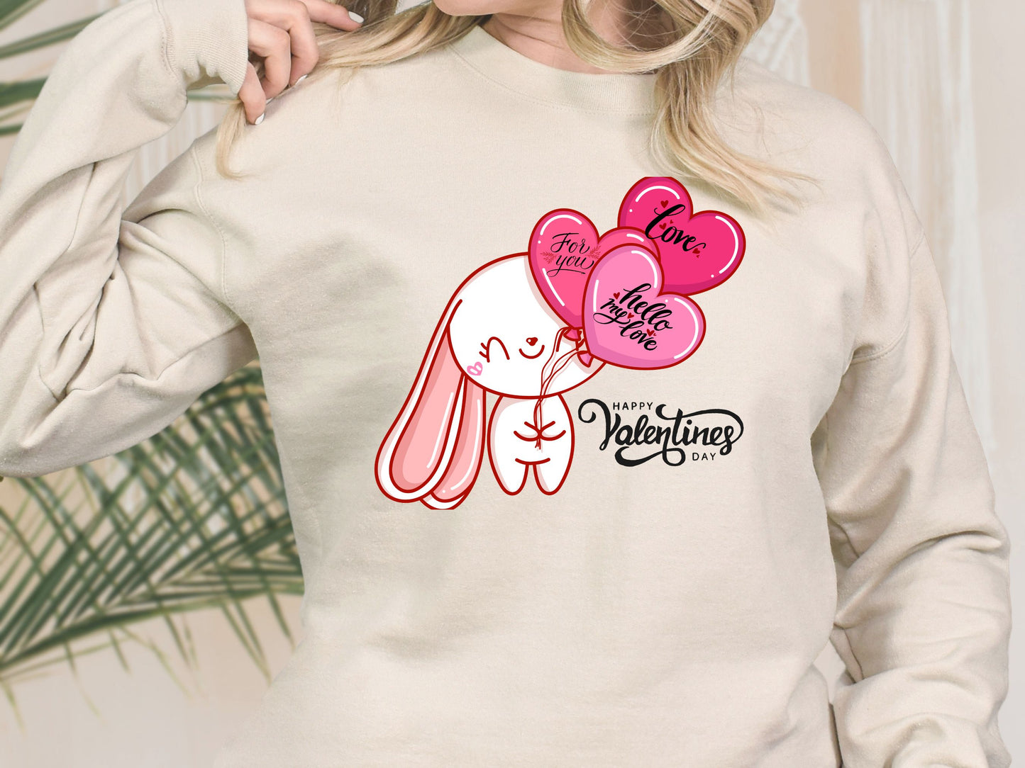 Happy valentines day Unisex Heavy Blend™ Crewneck Sweatshirt