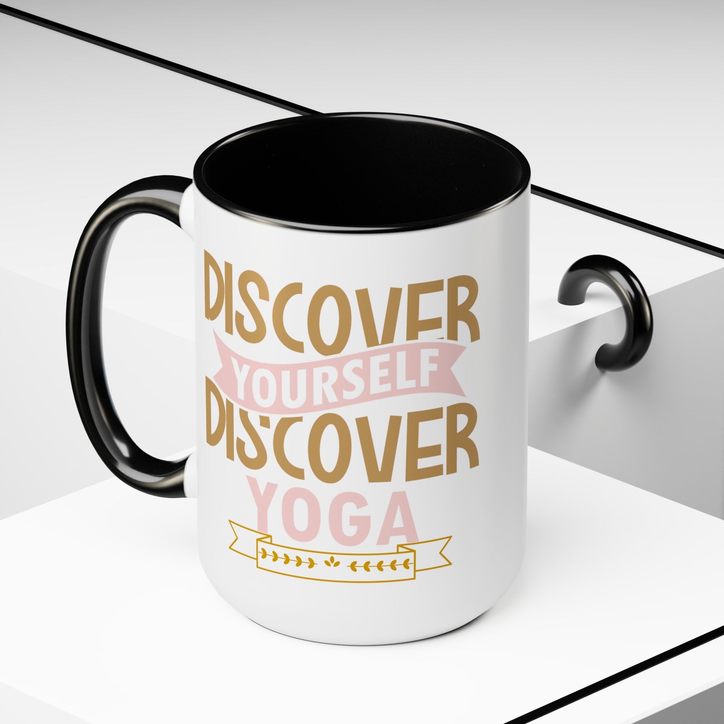 Discover Yourself Discover Yoga Coffee Mug, Cute Yoga Coffee Mug, Yoga lovers Coffee Mug, Yoga Instructor Gift, Gift For Yoga lover, Gift For Yogi.