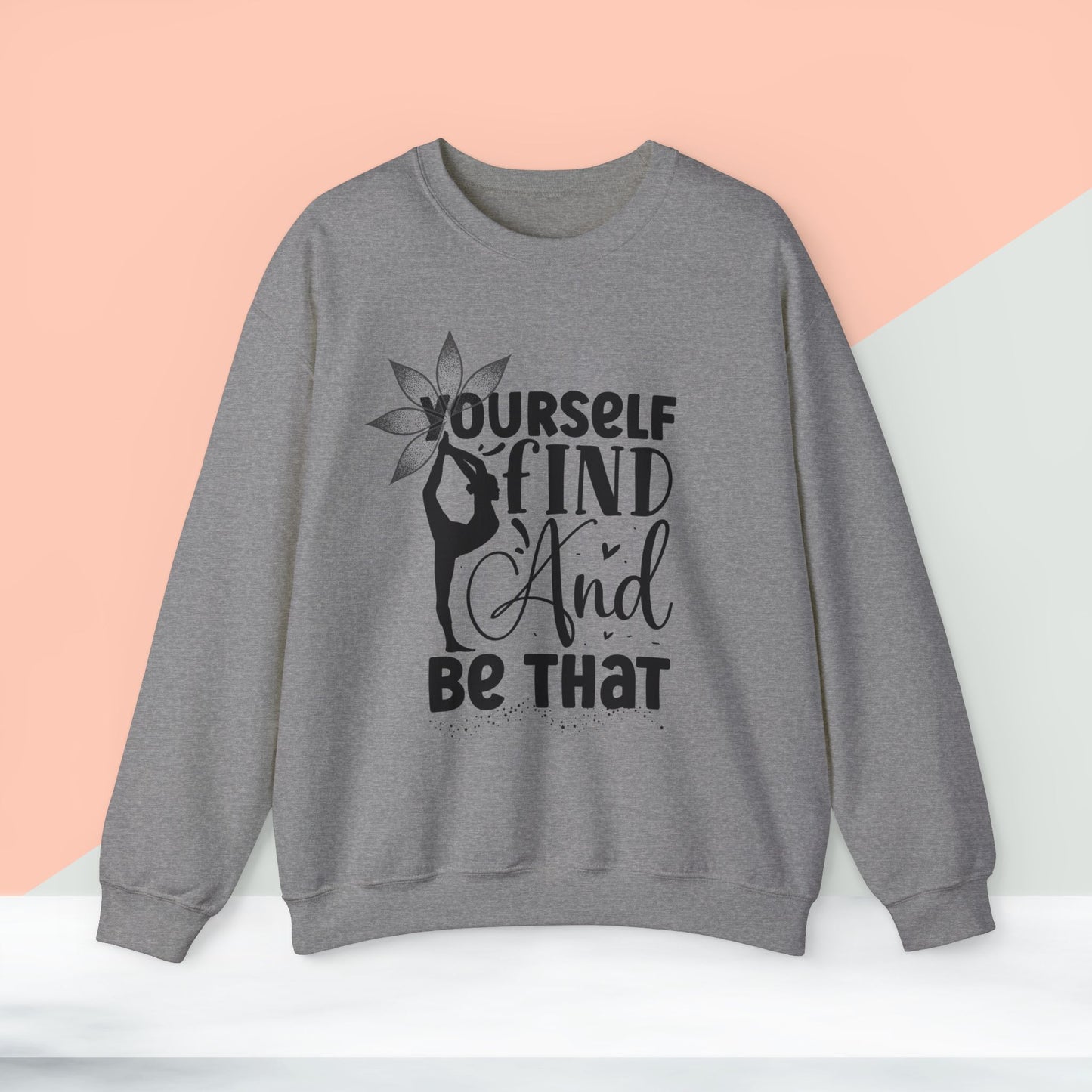 Find Yourself Yoga unisex heavy blend crewneck sweatshirt,Yoga workout Sweatshirt,Yoga lovers Sweatshirt, Yoga Instructor Gift, Gym Sweatshirt, Gift For Yoga lovers, Gift For Yogi.