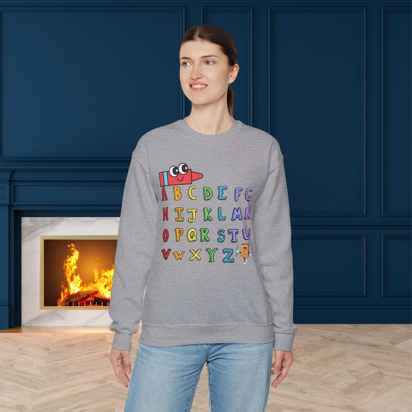 Back To school unisex heavy blend crewneck sweatshirt, We Love Teachers Sweatshirt,Teacher Back To school  Sweatshirt. First Day Vibes Sweatshirt.