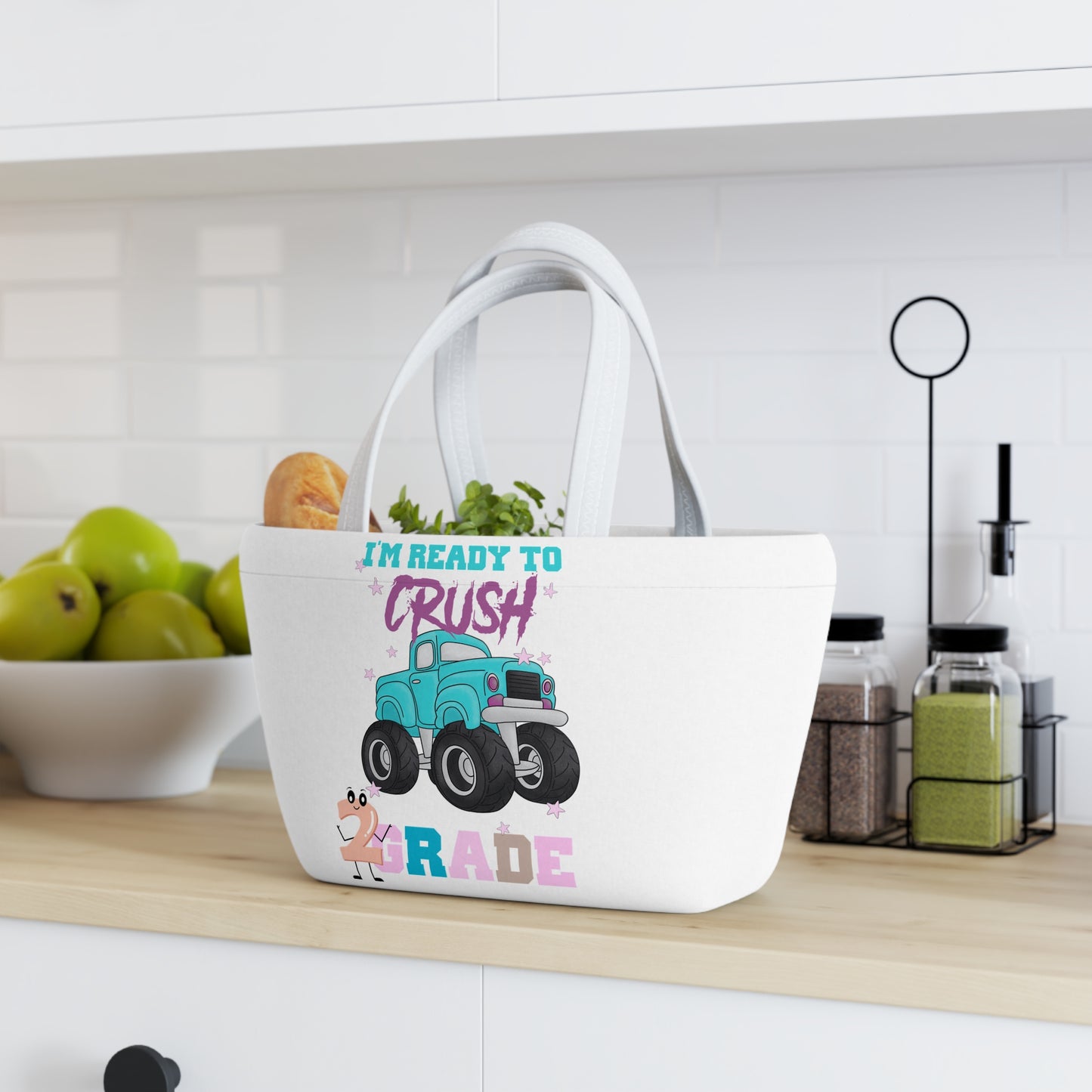 I Am Ready To Crush 2nd Grade Lunch Bag, Back To School Lunch Bag, Back to Learning Lunch Bag, Ready for School Lunch Bag. First day Of School.