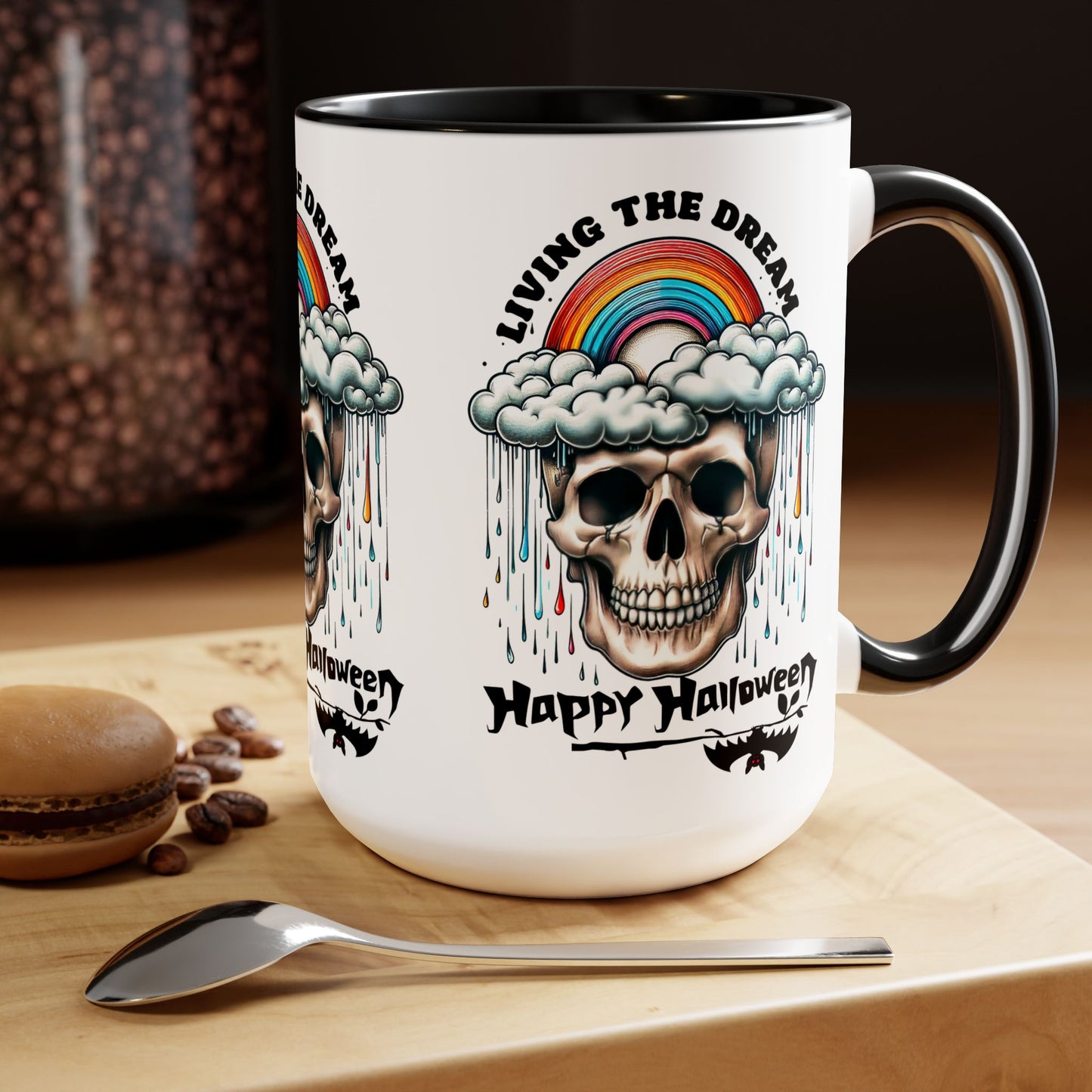 Happy Halloween Coffee Mug, Beware Halloween Coffee Mug, Trick or Treat Halloween Coffee Mug, Cute Skeleton Coffee Mug, Spooky Season Halloween Coffee Mug.