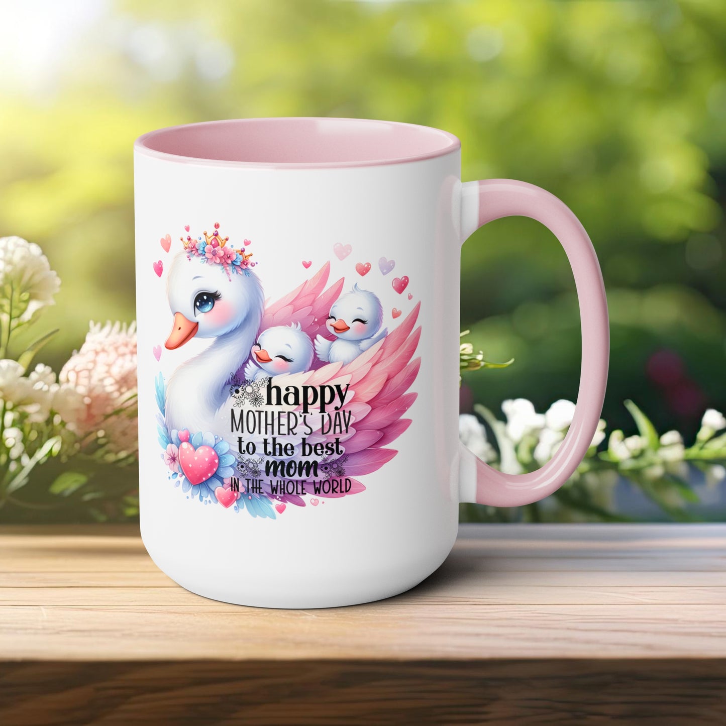 Happy Mother's dayTow-Tone Coffee Mug.15oz, Gift for mom, Mama's Coffee Mug