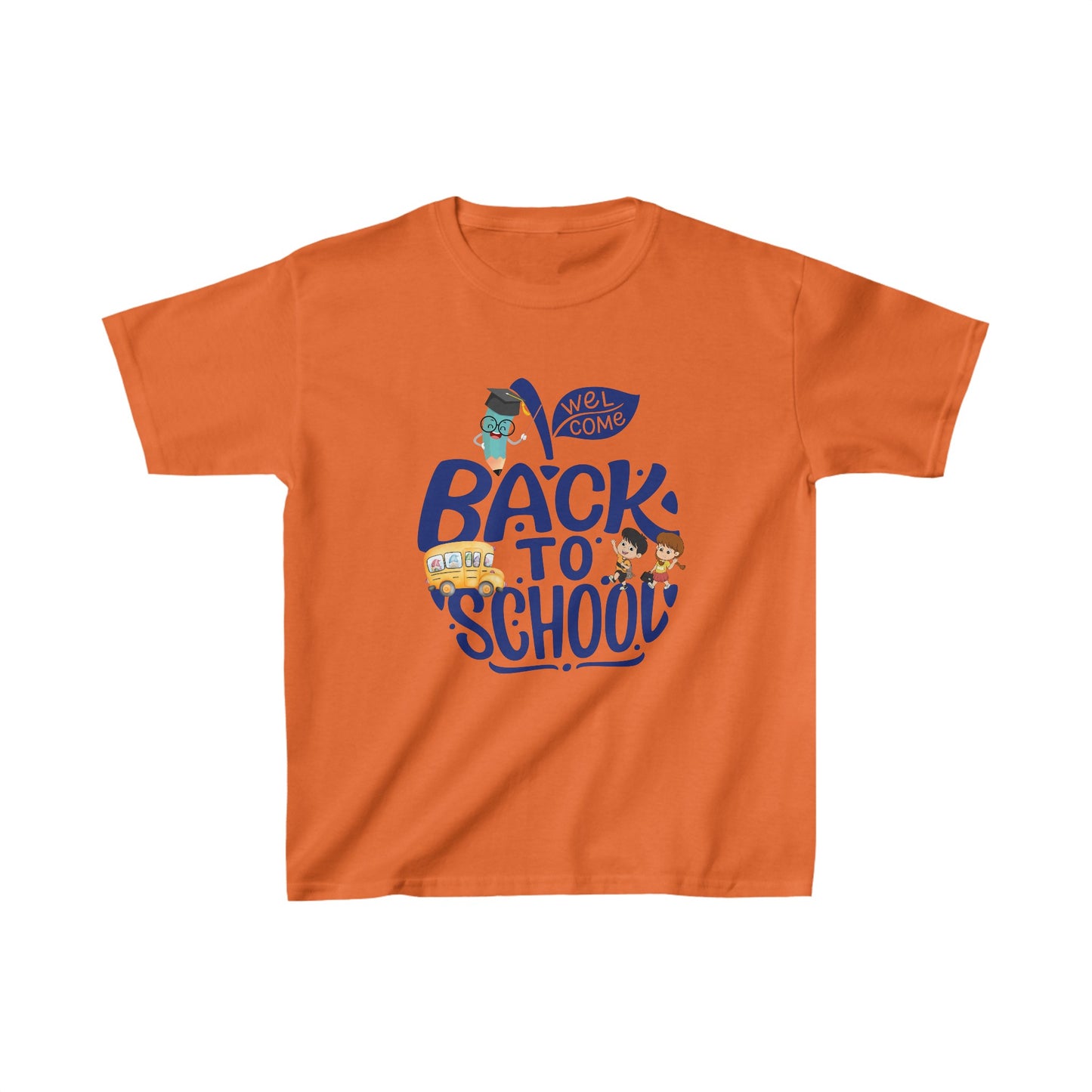 Welcome Back To School Kids Heavy Cotton™ Tee, Back to school Kids Shirt, 1st Day Of School Shirt, Back To School Cotton T-Shirt.