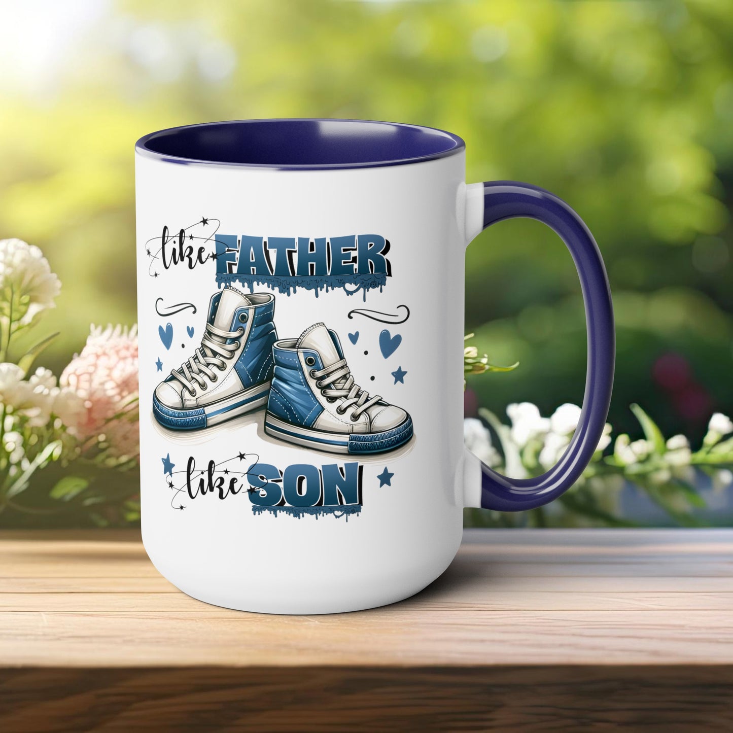 Happy father's dayTow-Tone Coffee Mug.15oz, Gift for Dad, Daddy's Coffee Mug