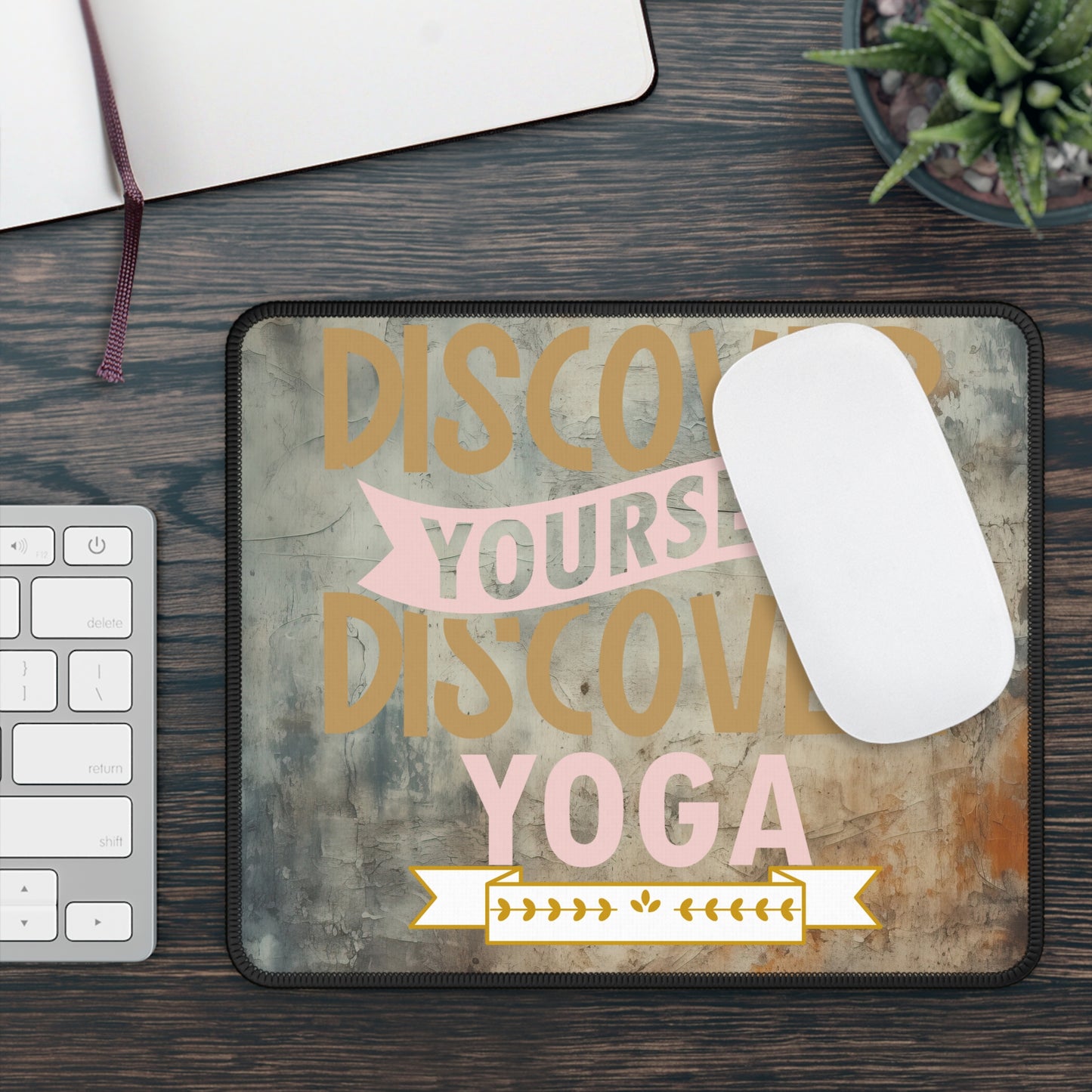 Discover Yourself Discover Yoga Mouse Pad,Unique Gift For Meditation And Yoga Lover, Cute Yoga Mouse Pad, Mindful Yoga Gift, Yoga lover Mouse Pad, Yoga Instructor Gift, Gift For Yoga lovers, Gift For Yogi.