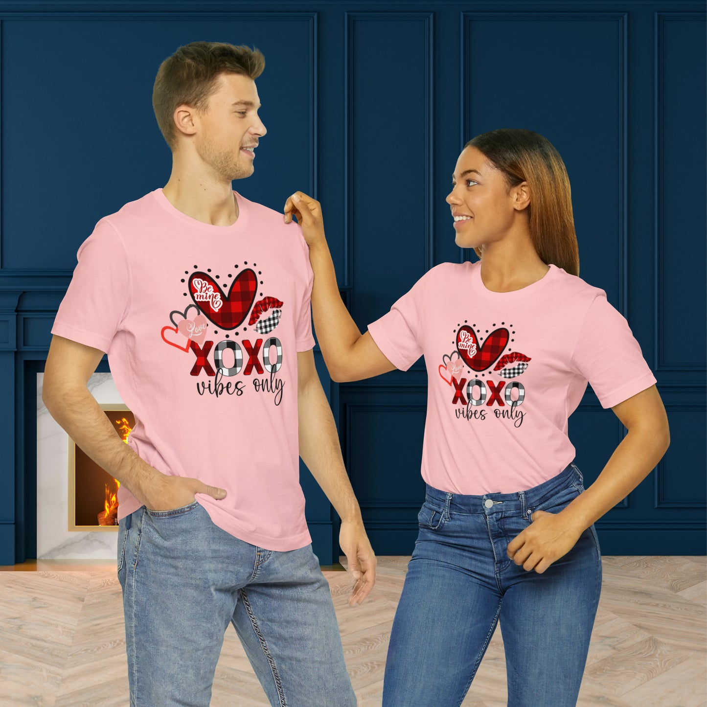 Happy valentines day Unisex Jersey Short Sleeve Tee