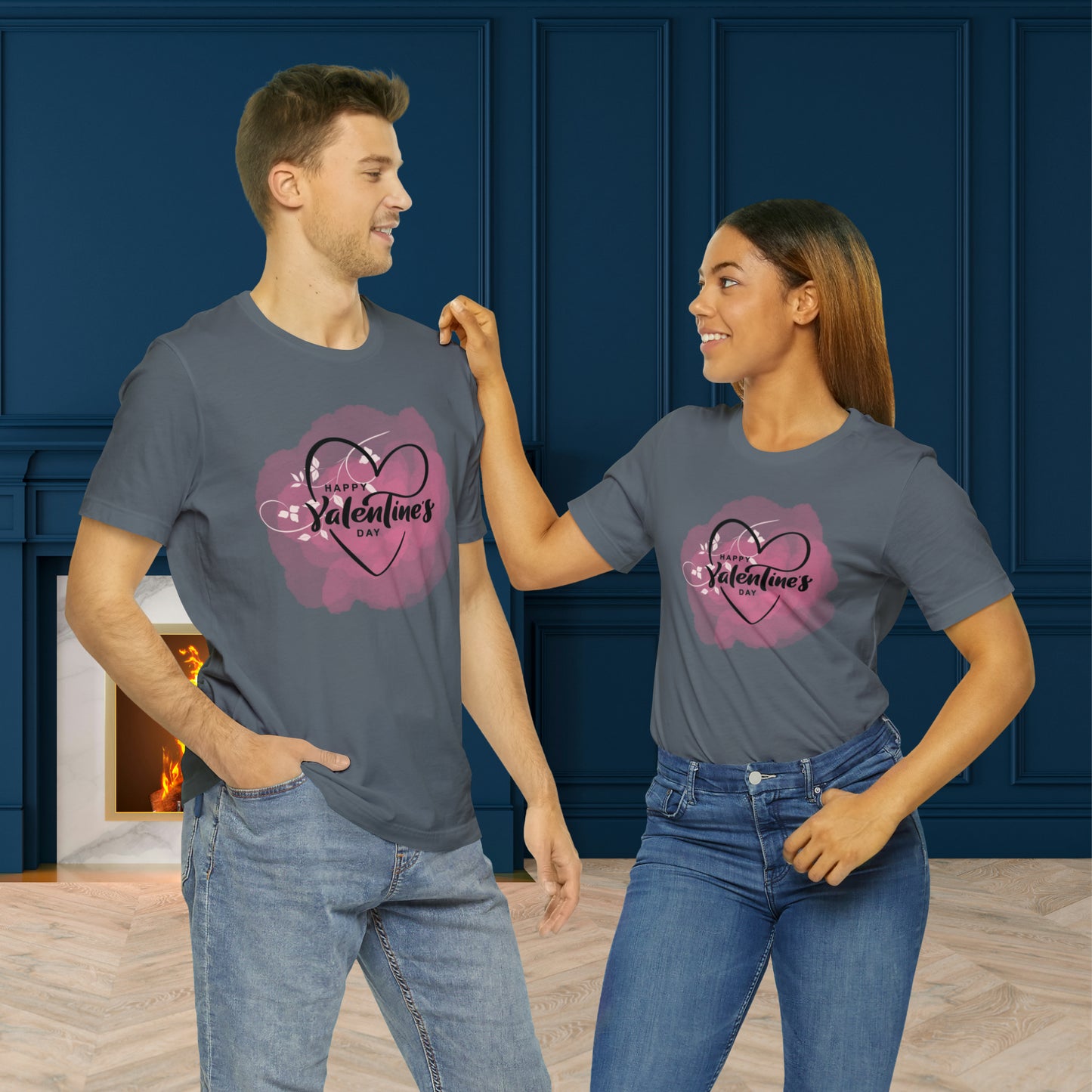 Happy valentines day Unisex Jersey Short Sleeve Tee