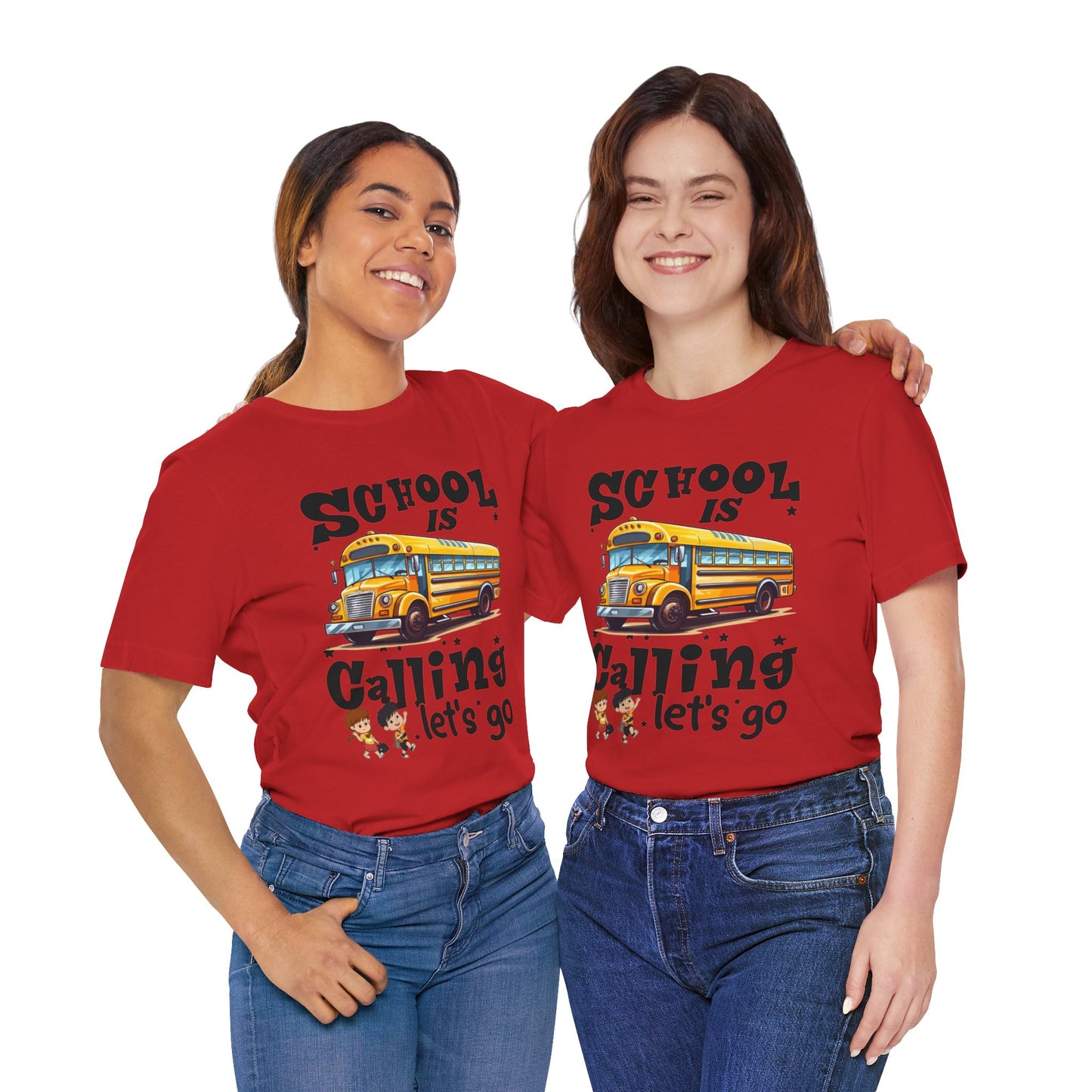 School Is calling T-shirt, First Day Of School T-Shirt, Teacher Back To school unisex jersey short sleeve.First Day Vibes T-Shirt.