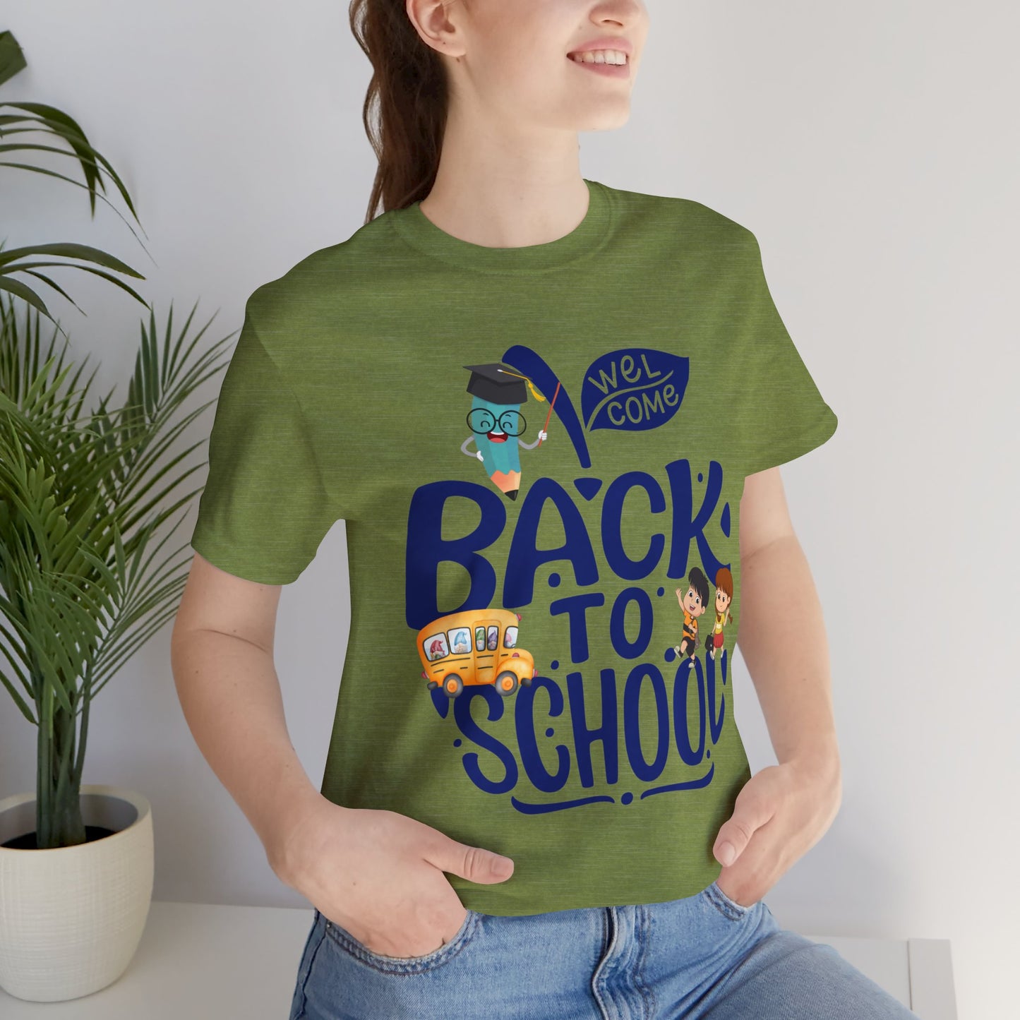 Welcome Back To School T-Shirt, Teacher T-Shirt, Teacher Back To school unisex jersey short sleeve.First Day Vibes T-Shirt.