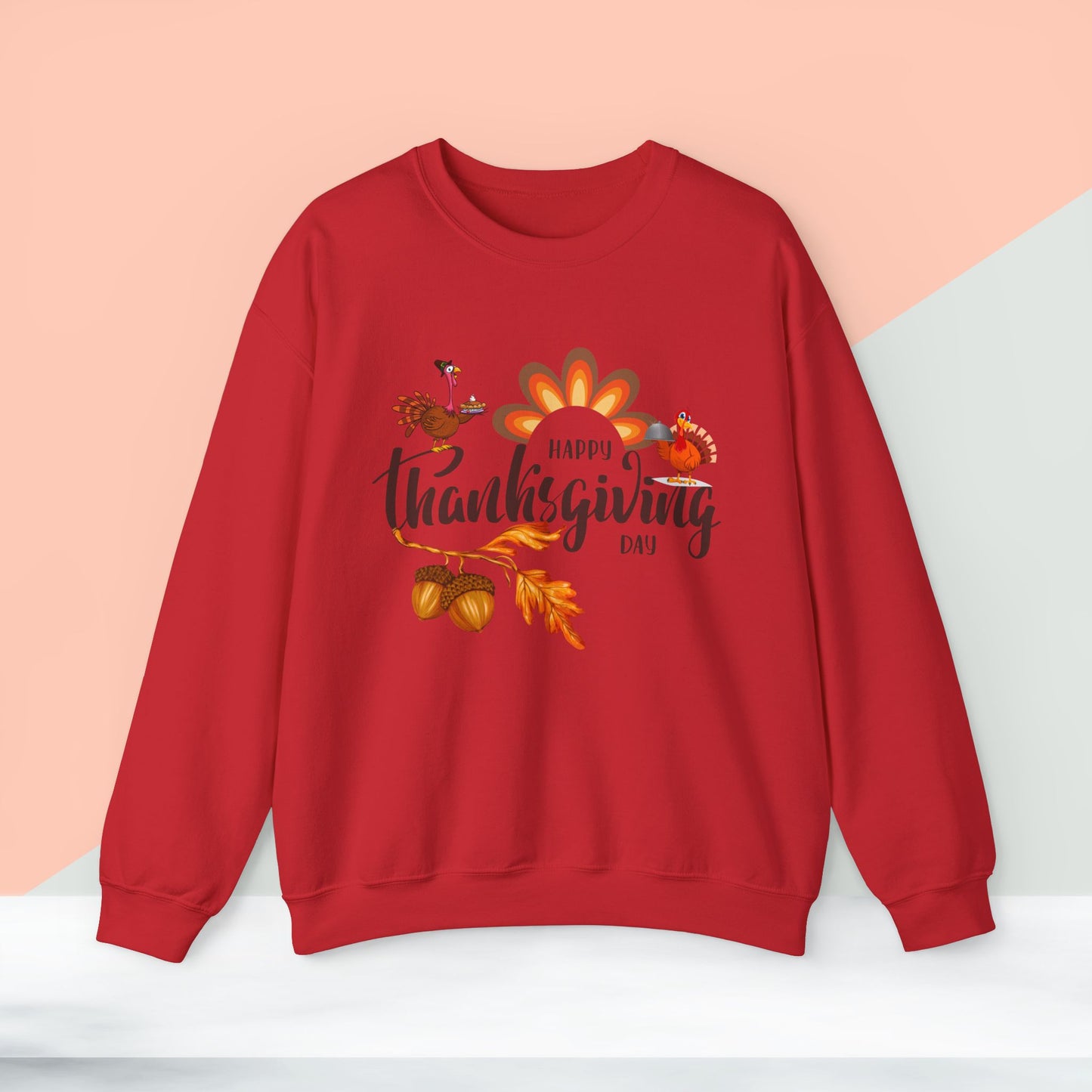 Happy Thanksgiving Day Sweatshirt - Unisex Heavy Blend, Happy Thanksgiving2024 Sweatshirt, Thanksgiving Gift, Festive Sweatshirt.