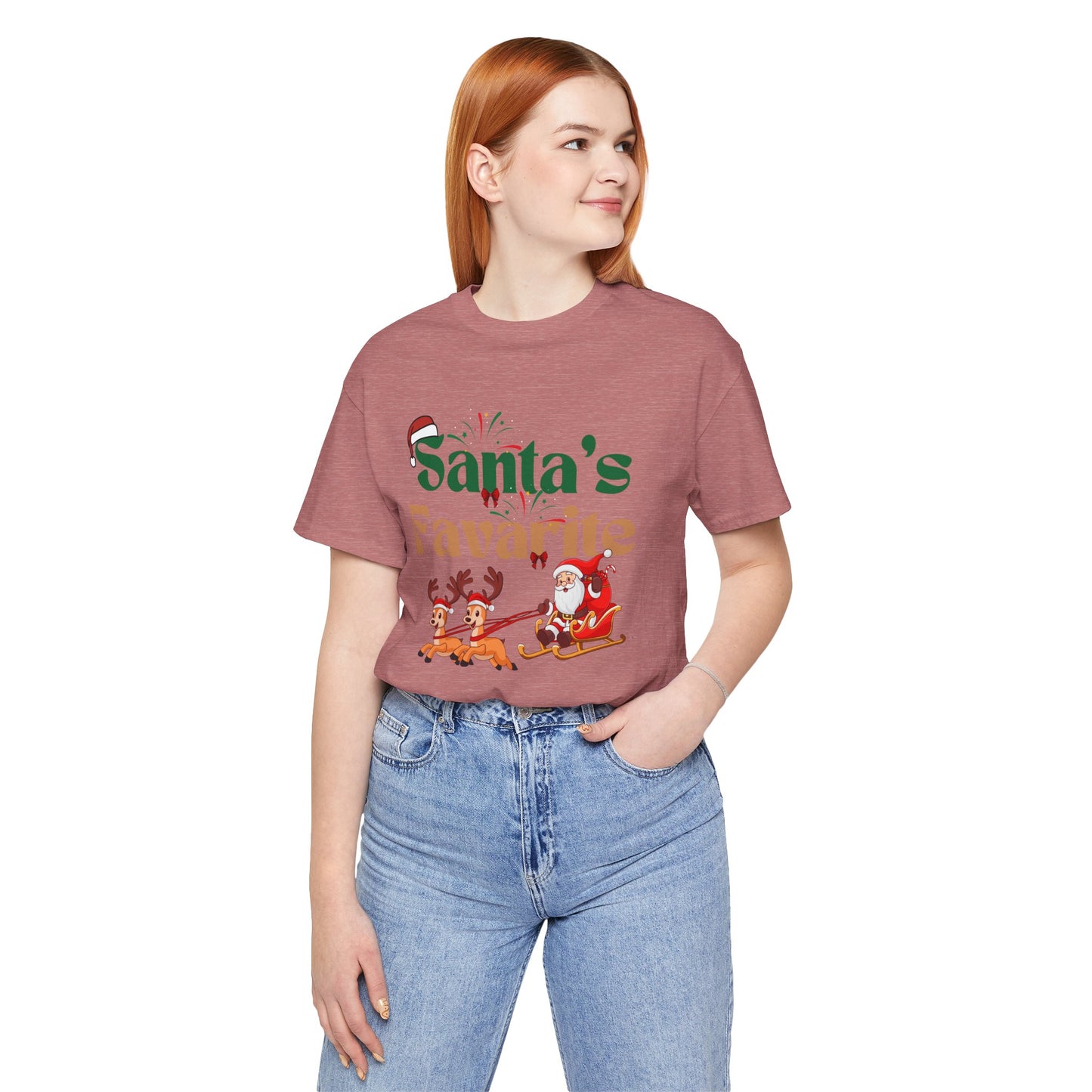 Santa's Favarite Christmas Unisex Tee, Christmas Shirt, Christmas Outfit, Merry Christmas T-shirt, Merry Christmas 2024 T-shirt, Christmas Gift, Family Holiday Outfit.