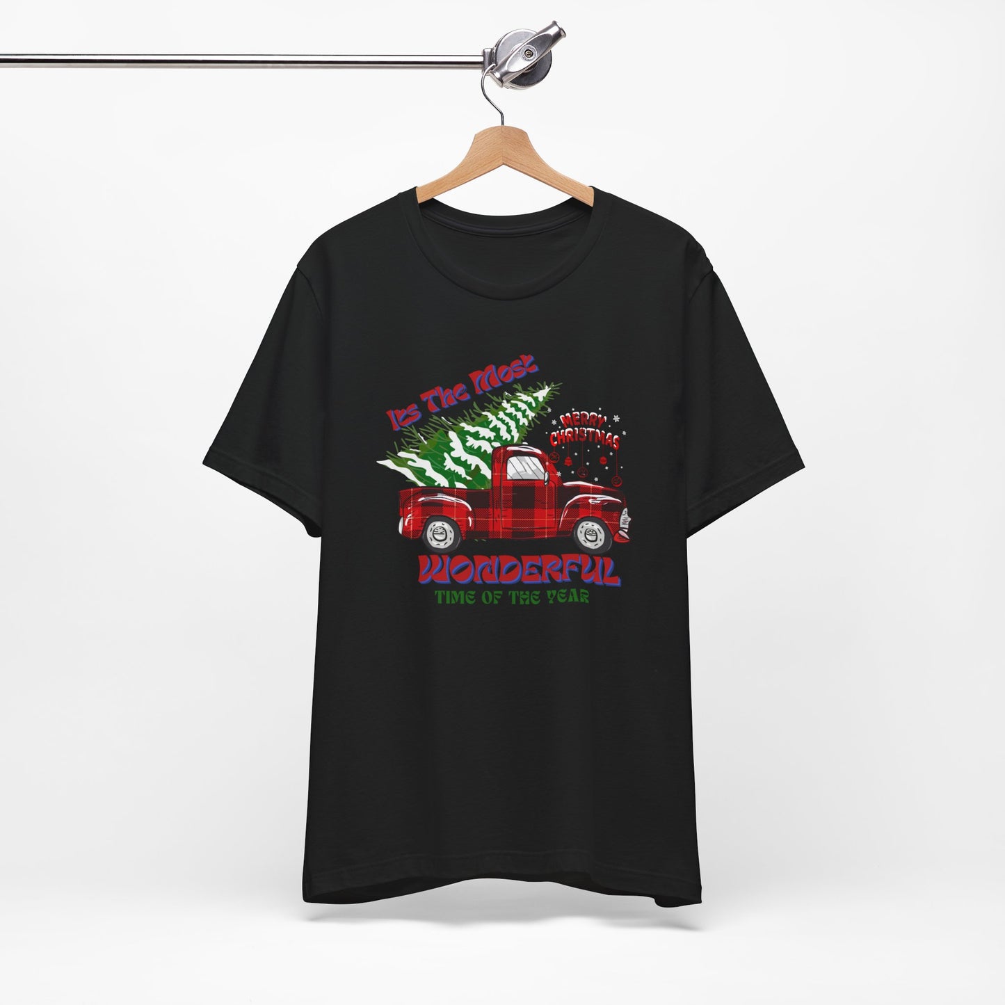 It's The Most Wonderful Time Of The Year Unisex Tee, Christmas Shirt, Christmas Outfit, Merry Christmas T-shirt, Merry Christmas 2024 T-shirt, Christmas Gift, Family Holiday Outfit.