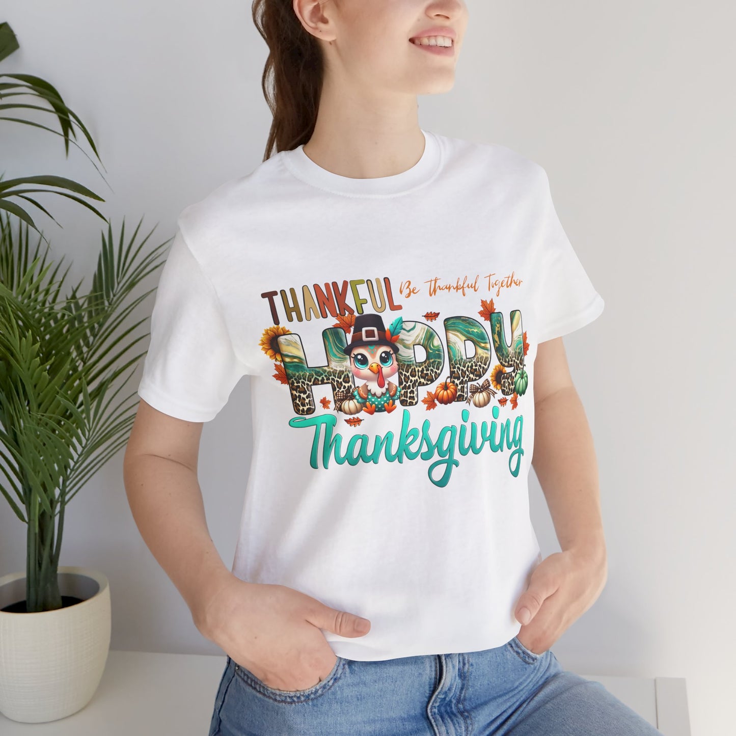 Thankful Be Thankful Together T-shirt, Happy Thanksgiving T-shirt, Happy thanksgiving 2024 T-shirt, Thanksgiving Gift,Turkey Shirt, Family Thanksgiving, Holiday Outfit.