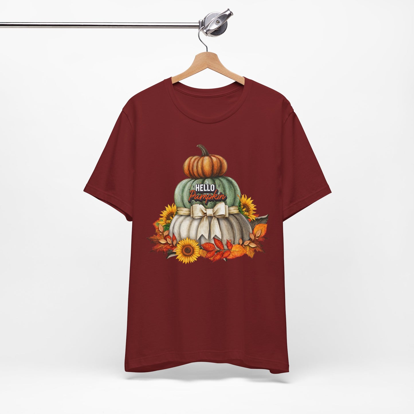 Hello Pumpkin Thanksgiving T-shirt, Happy thanksgiving 2024 T-shirt, Thanksgiving Gift,Turkey Shirt, Family Thanksgiving, Holiday Outfit.