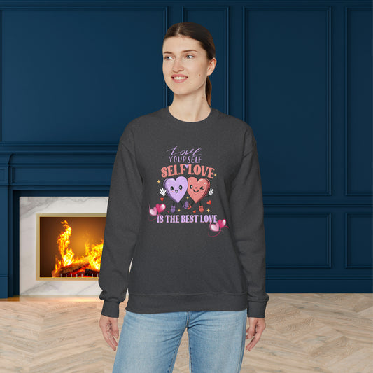 Happy valentines day Unisex Heavy Blend™ Crewneck Sweatshirt