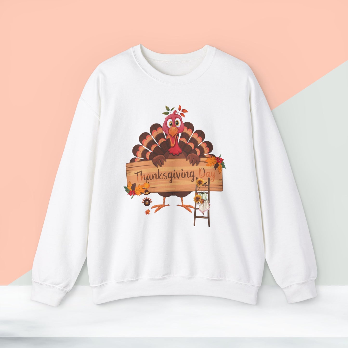 Thanksgiving Day Sweatshirt - Unisex Heavy Blend, Happy Thanksgiving2024 Sweatshirt, Thanksgiving Gift, Festive Sweatshirt.