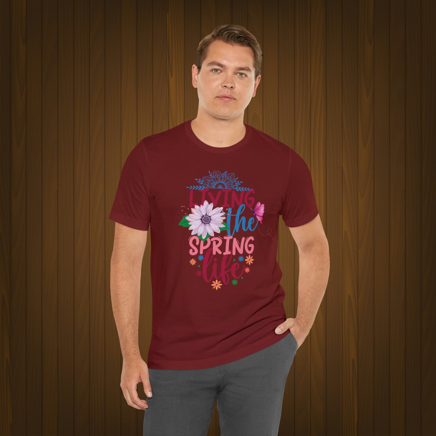 Living The Spring Life Unisex T-shirt, Spring Trendy Shirt.