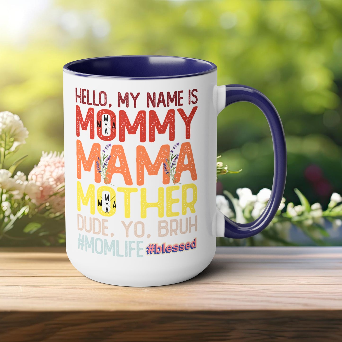 Happy Mother's dayTow-Tone Coffee Mug.15oz, Gift for mom, Mama's Coffee Mug