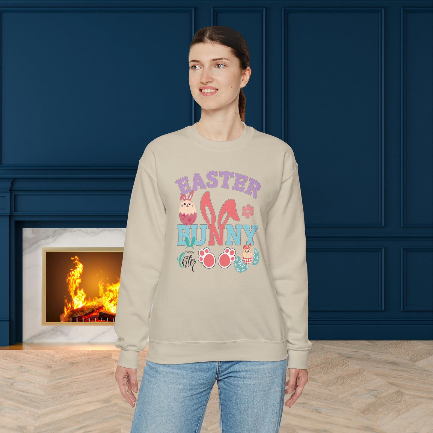 Easter Bunny Unisex Crewneck Sweatshirt