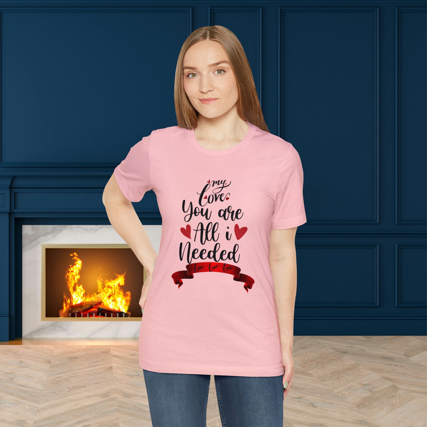 Happy valentines day Unisex Jersey Short Sleeve Tee