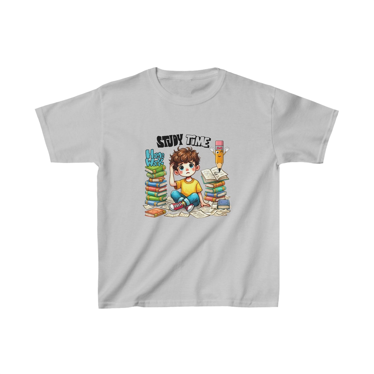 Study Time Back To School Kids Heavy Cotton™ Tee, First Grade Squad Back To School Kids Heavy Cotton™ Tee, Back to school Kids Shirt, 1st Day Of School Shirt, Back To School Cotton T-Shirt.