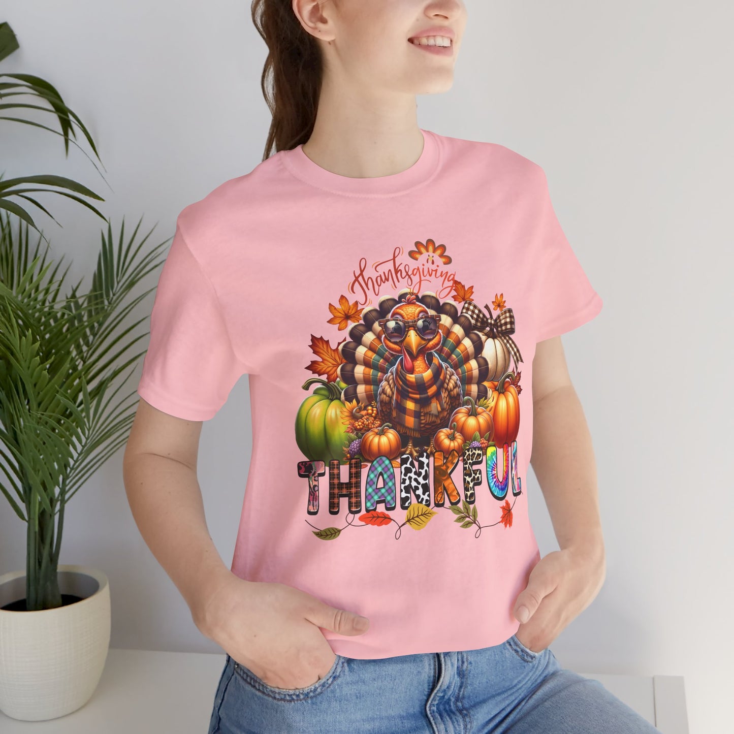 Happy Thanksgiving T-shirt, Happy thanksgiving 2024 T-shirt, Thanksgiving Gift,Turkey Shirt, Family Thanksgiving, Holiday Outfit.