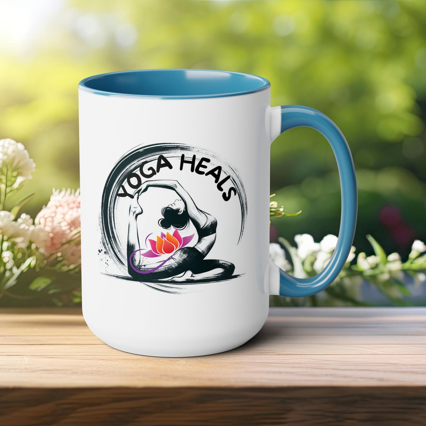 Yoga Heals Yoga Coffee Mug, Cute Yoga Coffee Mug, Yoga lovers Coffee Mug, Yoga Instructor Gift, Gift For Yoga lover, Gift For Yogi.