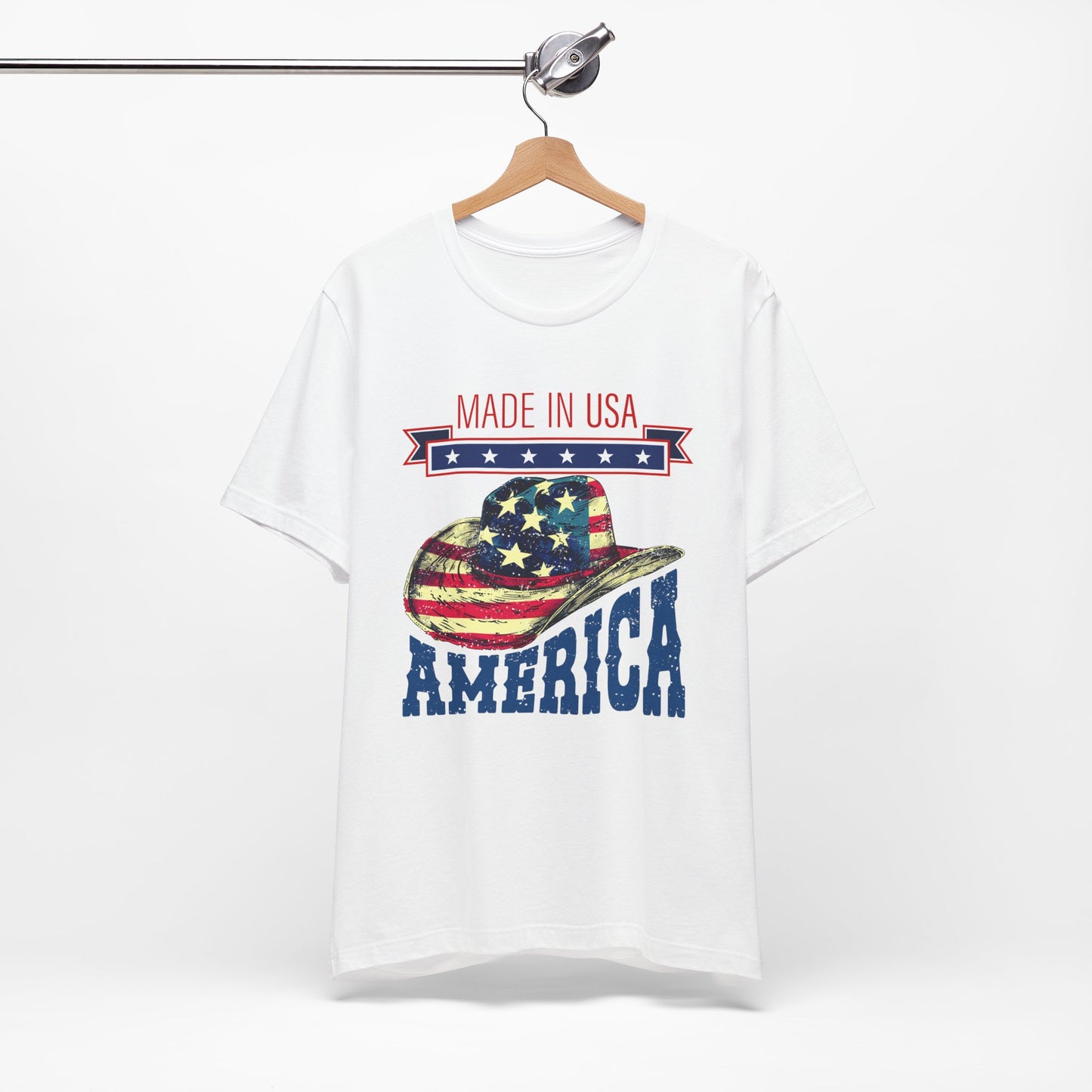 4th of July T-Shirt, Made In USA T-Shirt,  Fourth of July unisex jersey short sleeve.