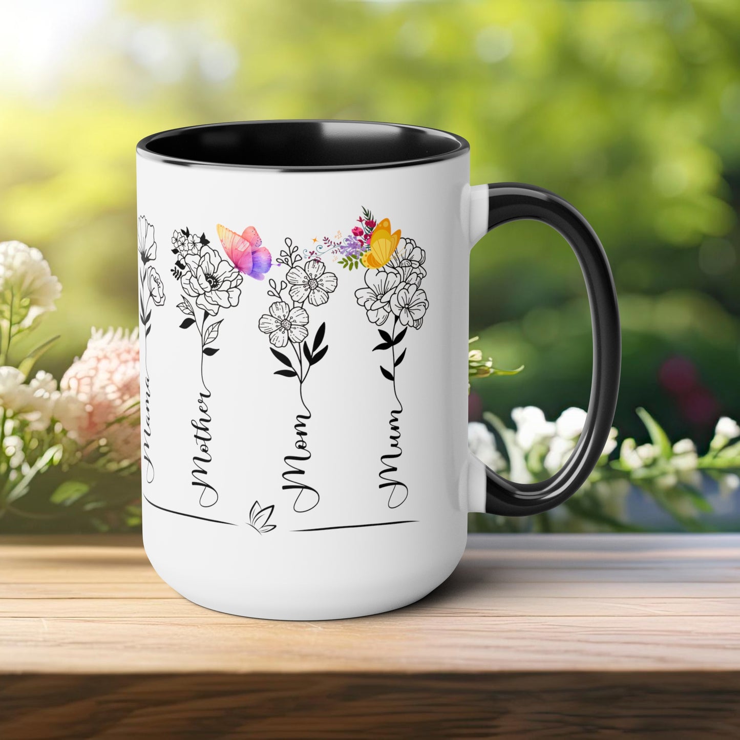 Happy Mother's dayTow-Tone Coffee Mug.15oz, Gift for mom, Mama's Coffee Mug