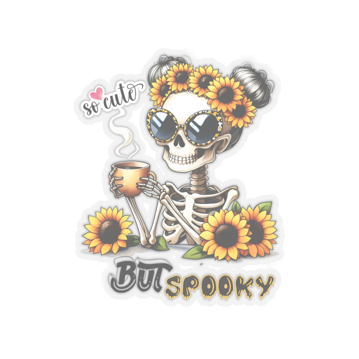 So Cute But Spooky Kiss-Cut Stickers, Spooky Kiss-Cut Stickers, Happy Halloween Kiss-Cut Stickers, Spooky Season Kiss-Cut Stickers, Cute Cat Halloween Kiss-Cut Stickers.