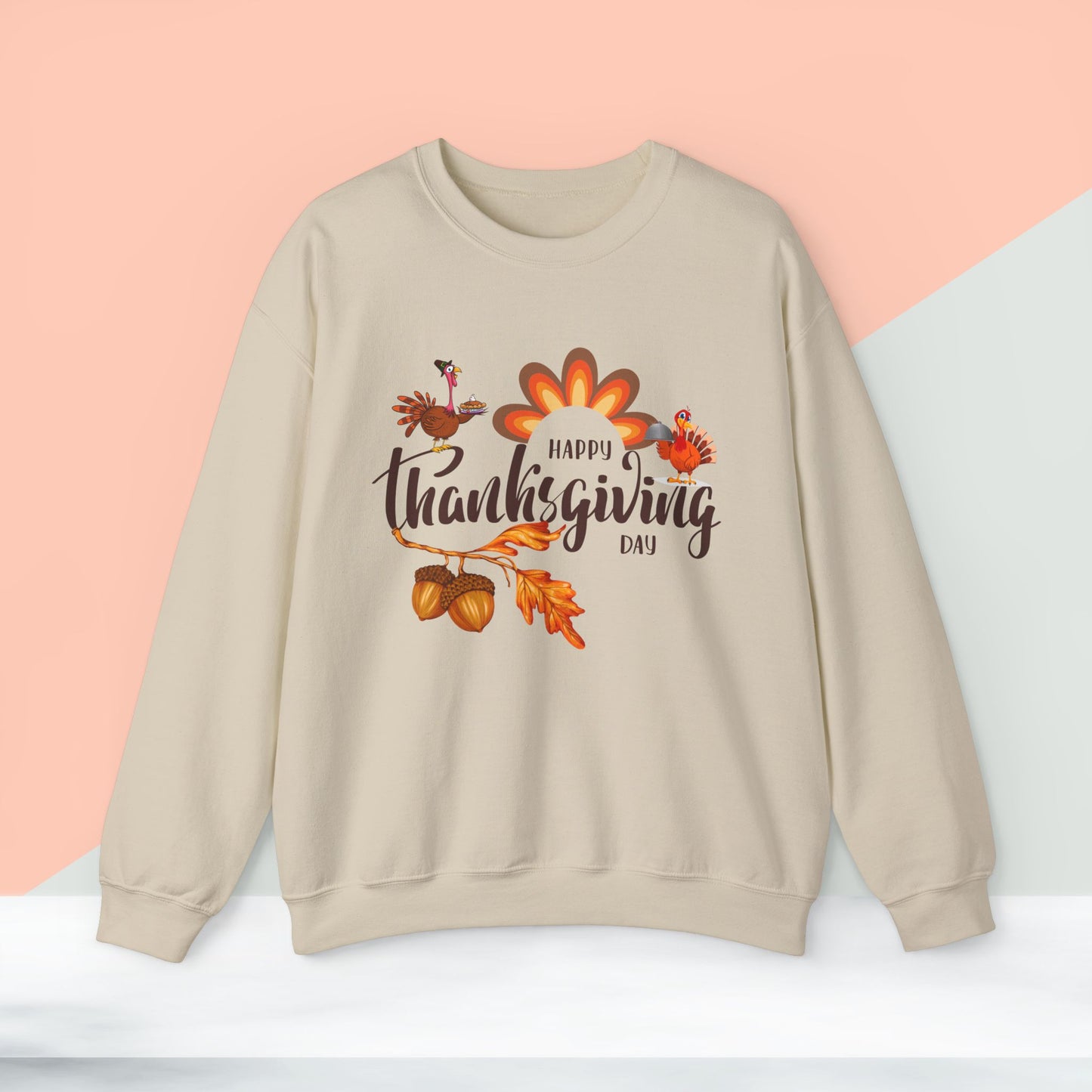 Happy Thanksgiving Day Sweatshirt - Unisex Heavy Blend, Happy Thanksgiving2024 Sweatshirt, Thanksgiving Gift, Festive Sweatshirt.