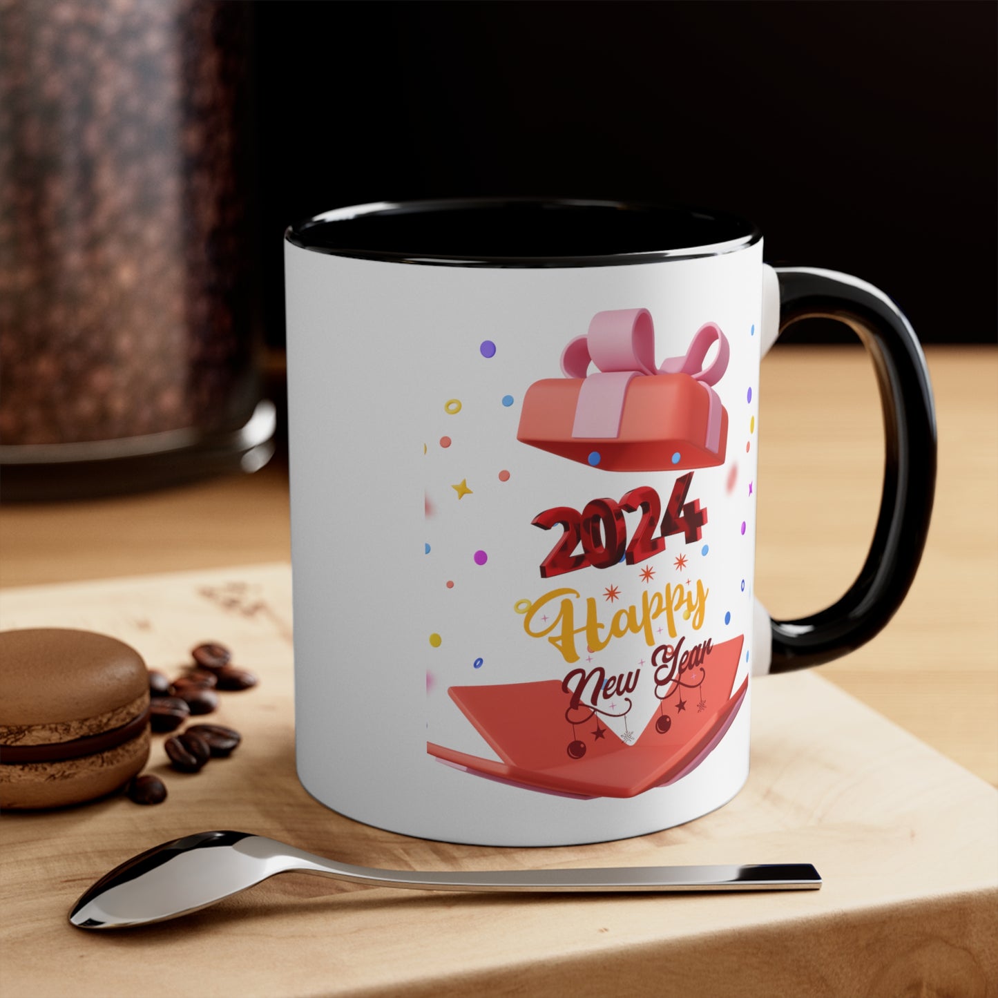 Happy New Year Accent Coffee Mug, 11oz