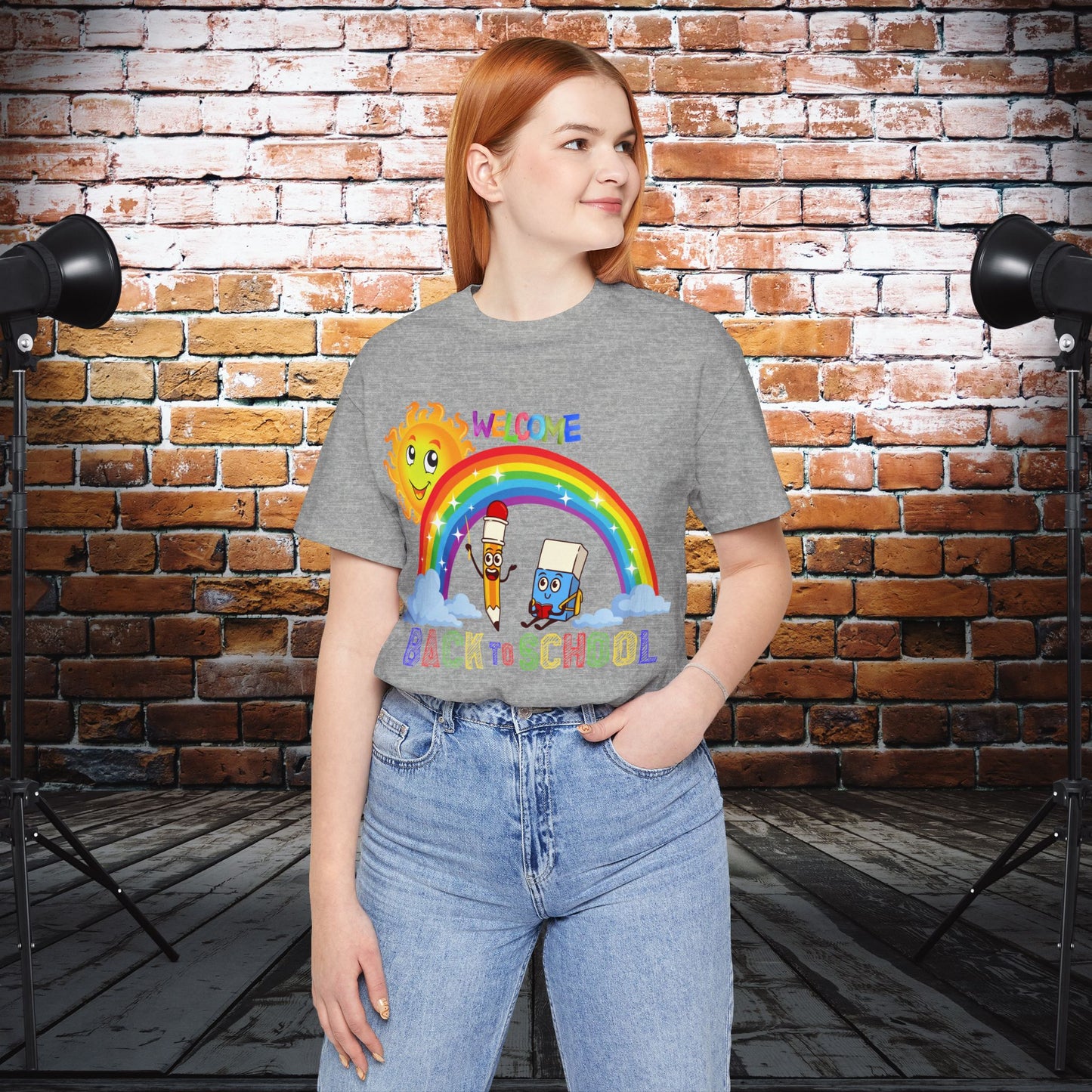 Welcome Back To School T-Shirt, Hello Teacher T-Shirt, Back To School T-Shirt, Teach Love Inspire Teacher Shirt, Teacher Back To school unisex jersey short sleeve.First Day Vibes T-Shirt.