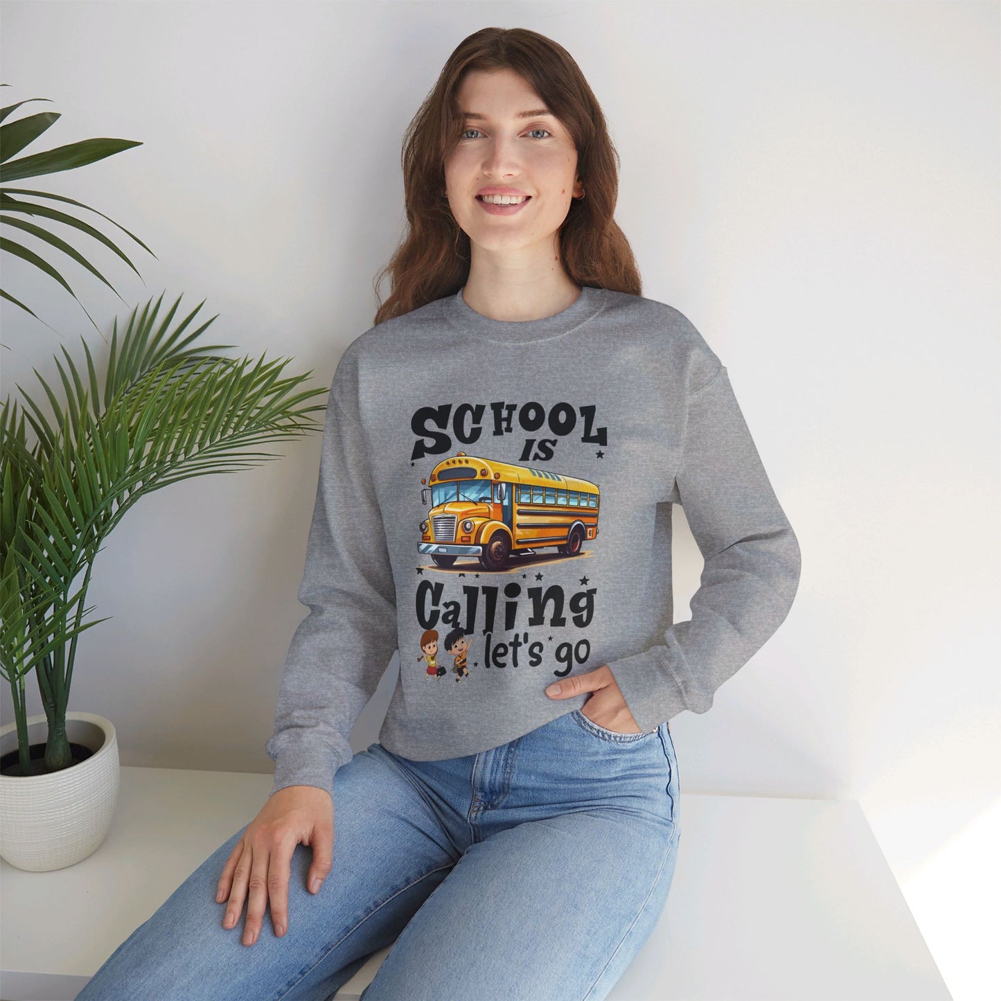 Back To school unisex heavy blend crewneck sweatshirt, We Love Teachers Sweatshirt,Teacher Back To school  Sweatshirt. First Day Vibes Sweatshirt.