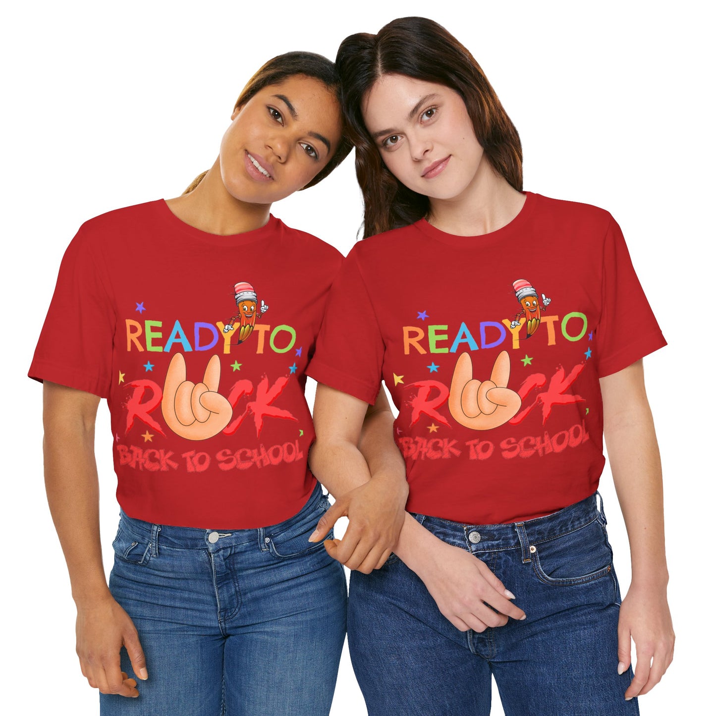 Ready To Rock T-Shirt, Back To School T-Shirt, Teach Love Inspire Teacher Shirt, Teacher Back To school unisex jersey short sleeve.First Day Vibes T-Shirt.