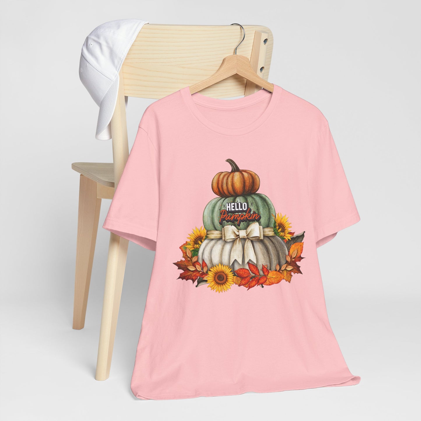 Hello Pumpkin Thanksgiving T-shirt, Happy thanksgiving 2024 T-shirt, Thanksgiving Gift,Turkey Shirt, Family Thanksgiving, Holiday Outfit.