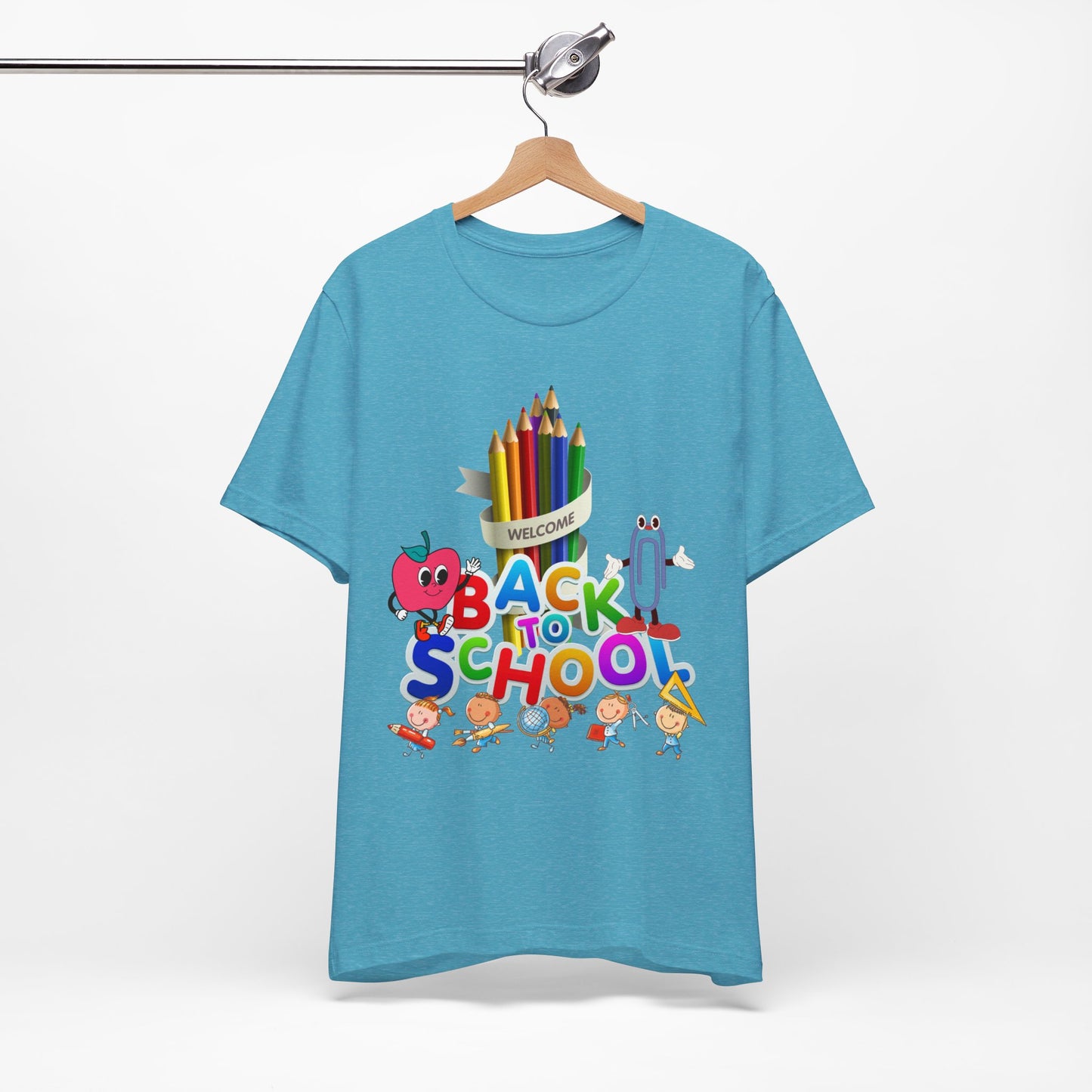 Welcome Back To School T-Shirt, Teacher T-Shirt, Teacher Back To school unisex jersey short sleeve.First Day Vibes T-Shirt.