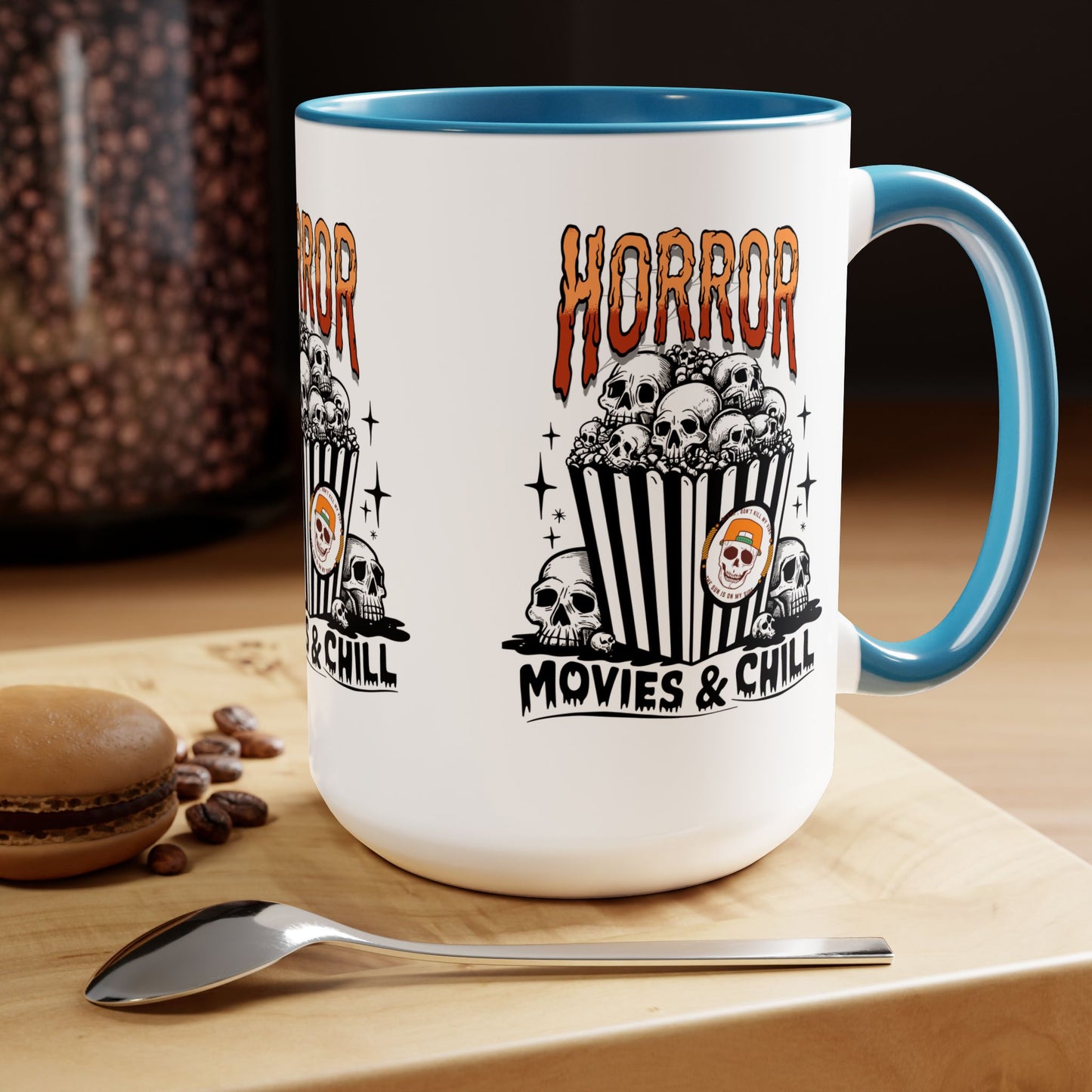 Horror movies & Chill Halloween Coffee Mug,  Let's Go Halloween Coffee Mug, Trick or Treat Halloween Coffee Mug, Cute Skeleton Coffee Mug, Spooky Season Halloween Coffee Mug.