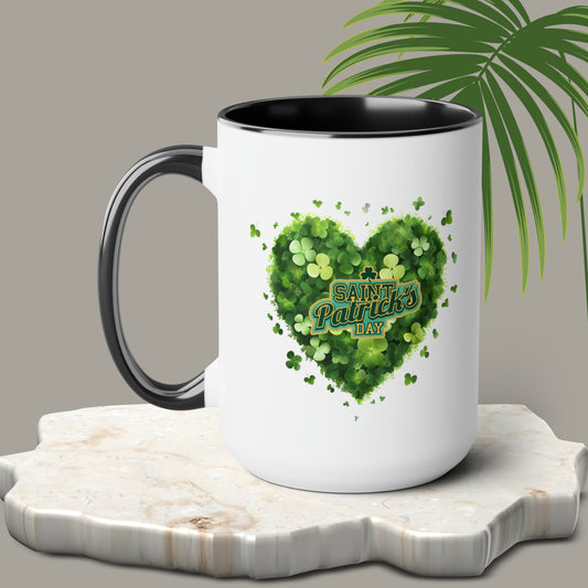 St Patrick's Day two-Tone Coffee Mugs, 15oz