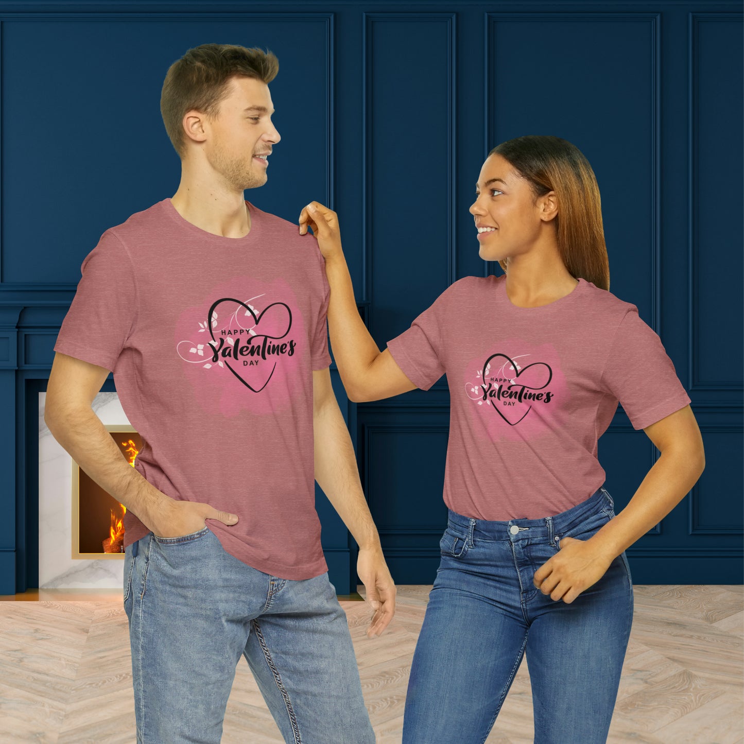 Happy valentines day Unisex Jersey Short Sleeve Tee