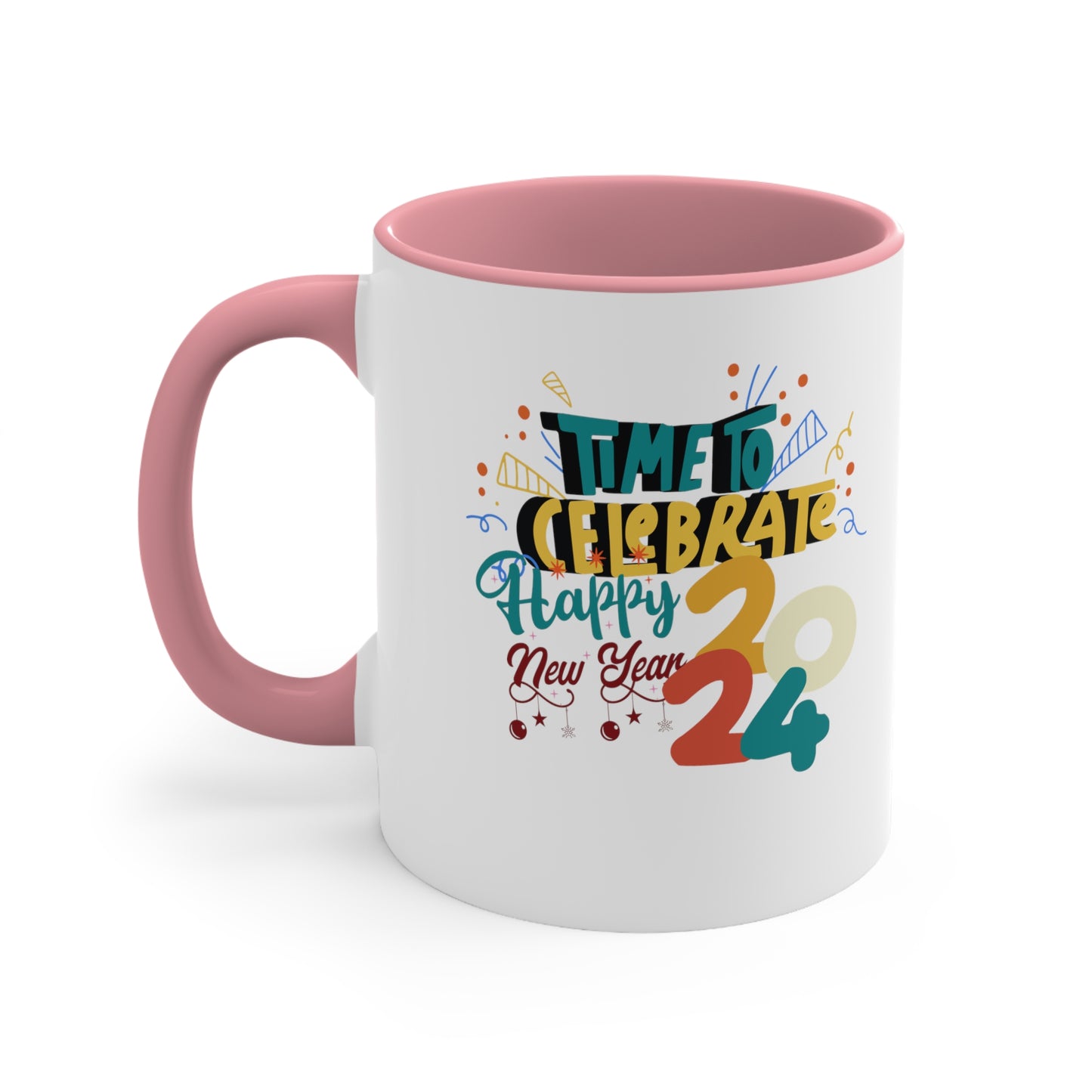 Happy New Year Accent Coffee Mug, 11oz