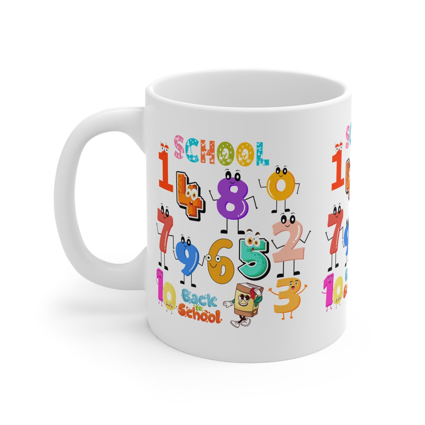 123 Back To School Mug.11oz. Ready To Rule The School Mug.11oz. Ready for School Mug.