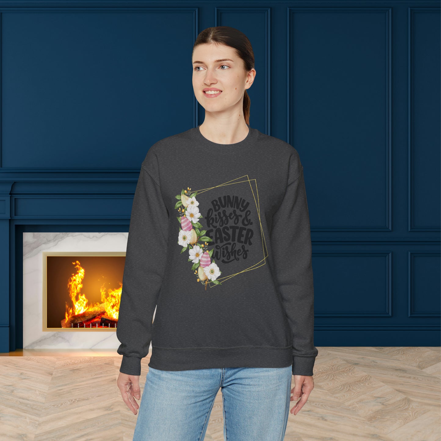 Happy Easter Unisex Crewneck Sweatshirt