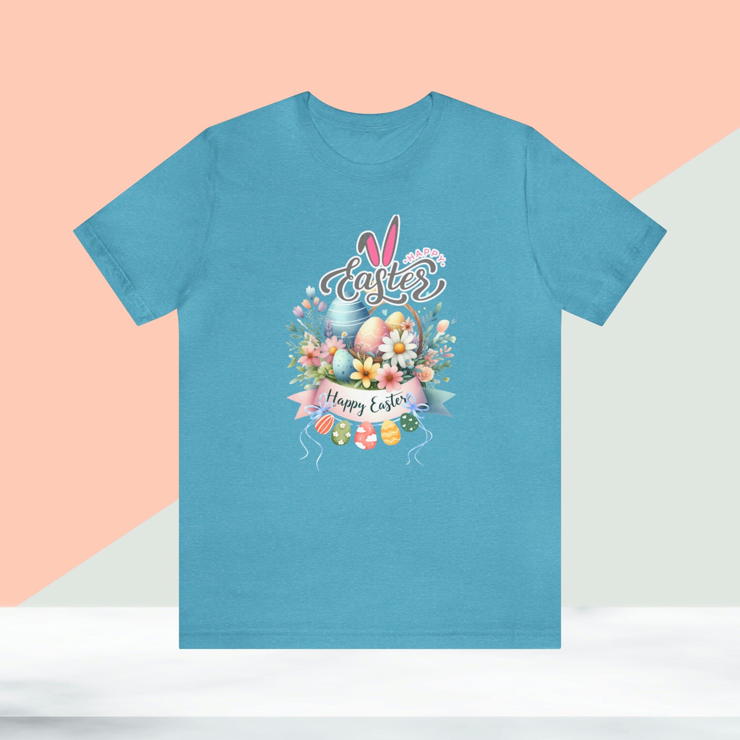 Happy Easter Unisex Jersey Short Sleeve Tee